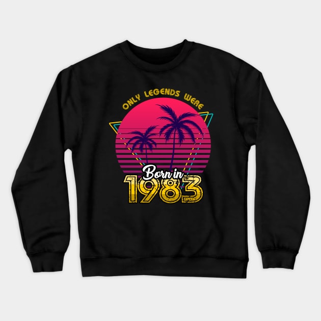 Born in 1983 T-Shirt Crewneck Sweatshirt by MarCreative